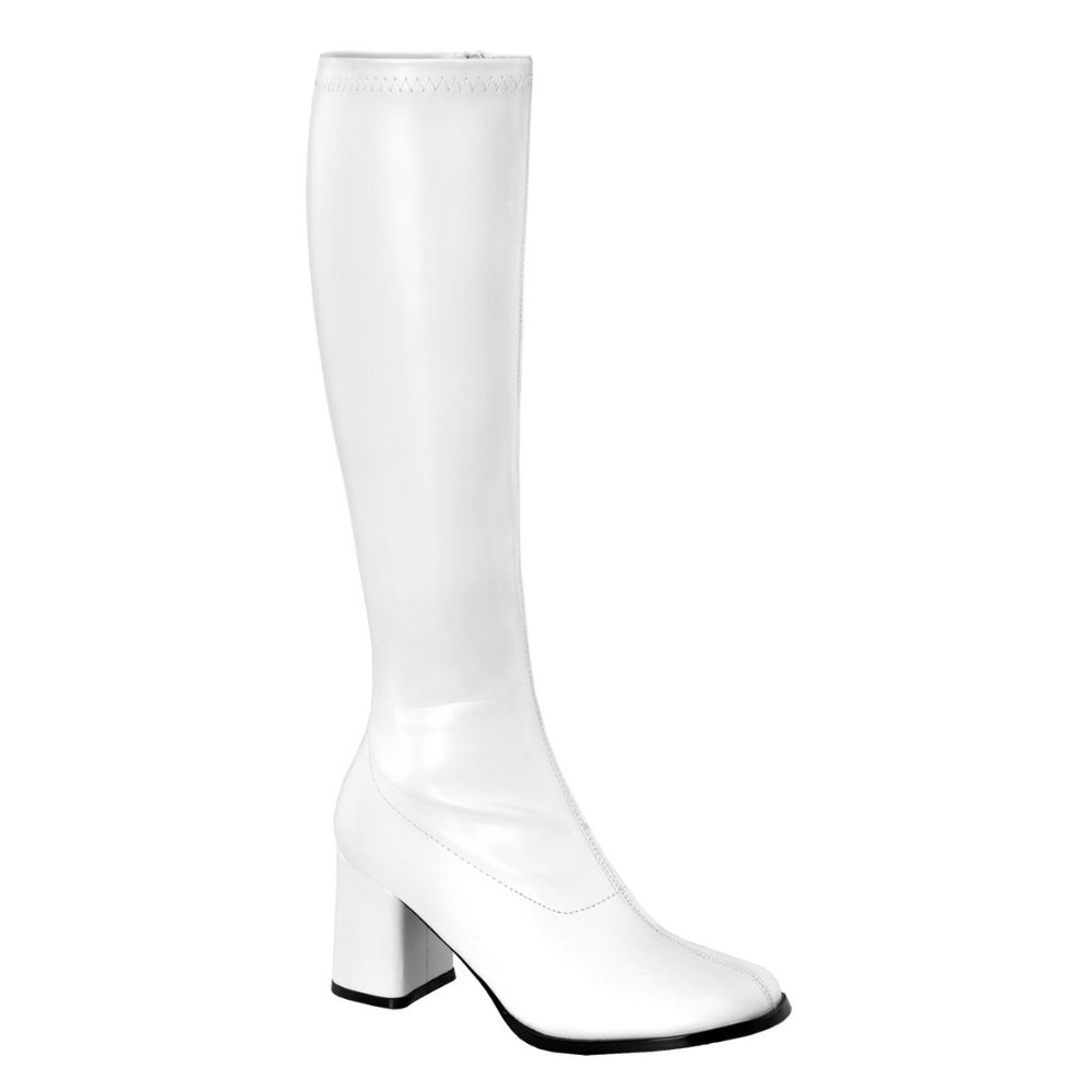 Funtasma White PU GOGO boots